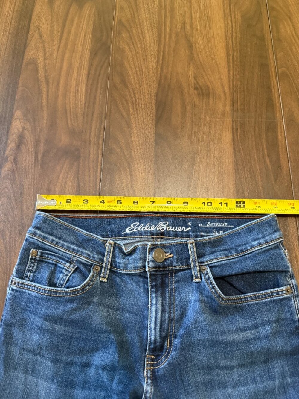 Eddie Bauer Women's Boyfriend Slim 6 - Picture 8 of 14